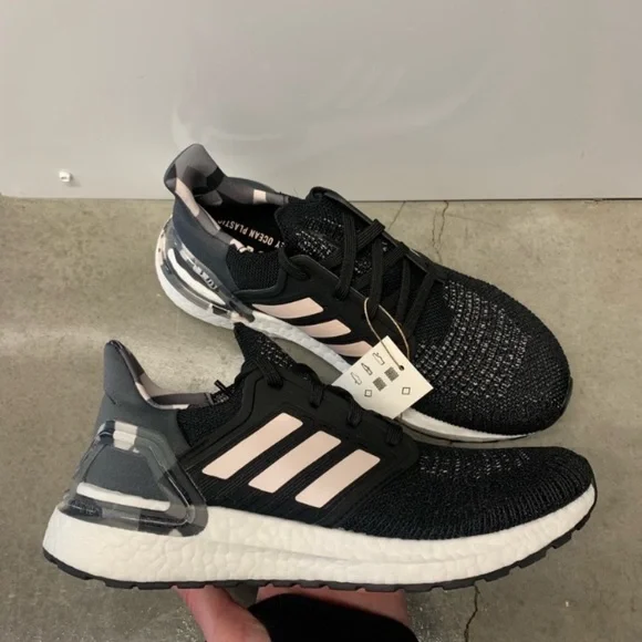 adidas UltraBOOST 20 Black Pink Tint - Picture 8 of 9